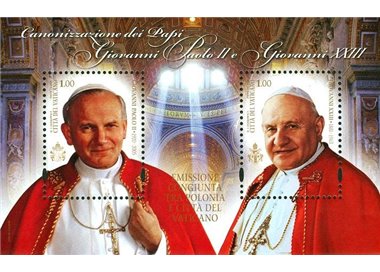 VATICANO 2014 Giovanni Paolo II e Giovanni XXIII BF MNH**