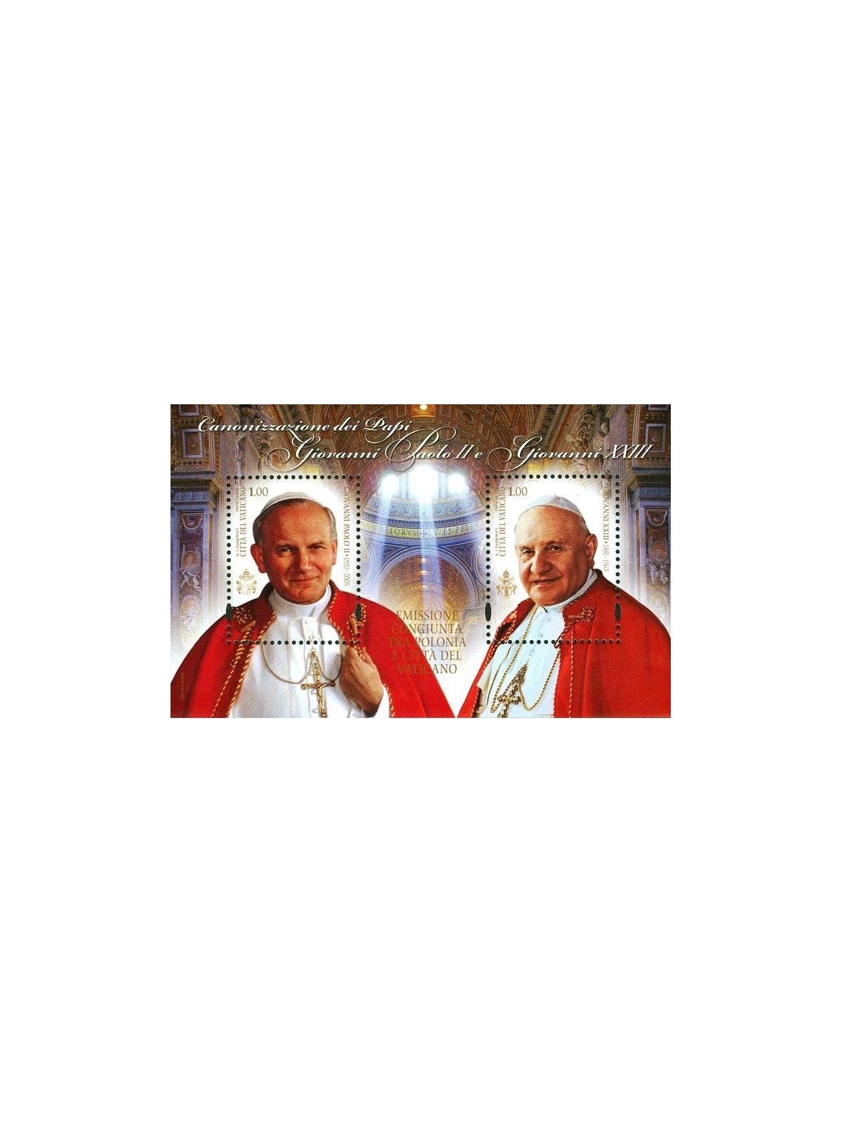 VATICAN 2014 John Paul II and John XXIII s/s MNH**