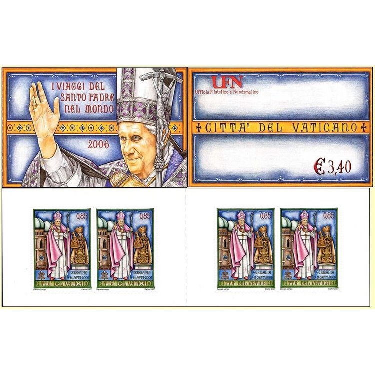 VATICANO 2007 Viaggi di Benedetto XVI LB MNH**