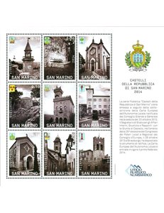 SAN MARINO 2014 Castelli s/s MNH**