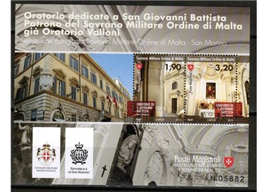 SMOM 2013 Oratory dedicated to St. John the Baptist s/s MNH**