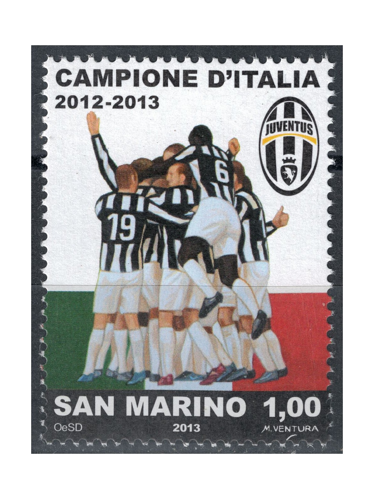 SAN MARINO 2013 Juventus Calcio MNH**