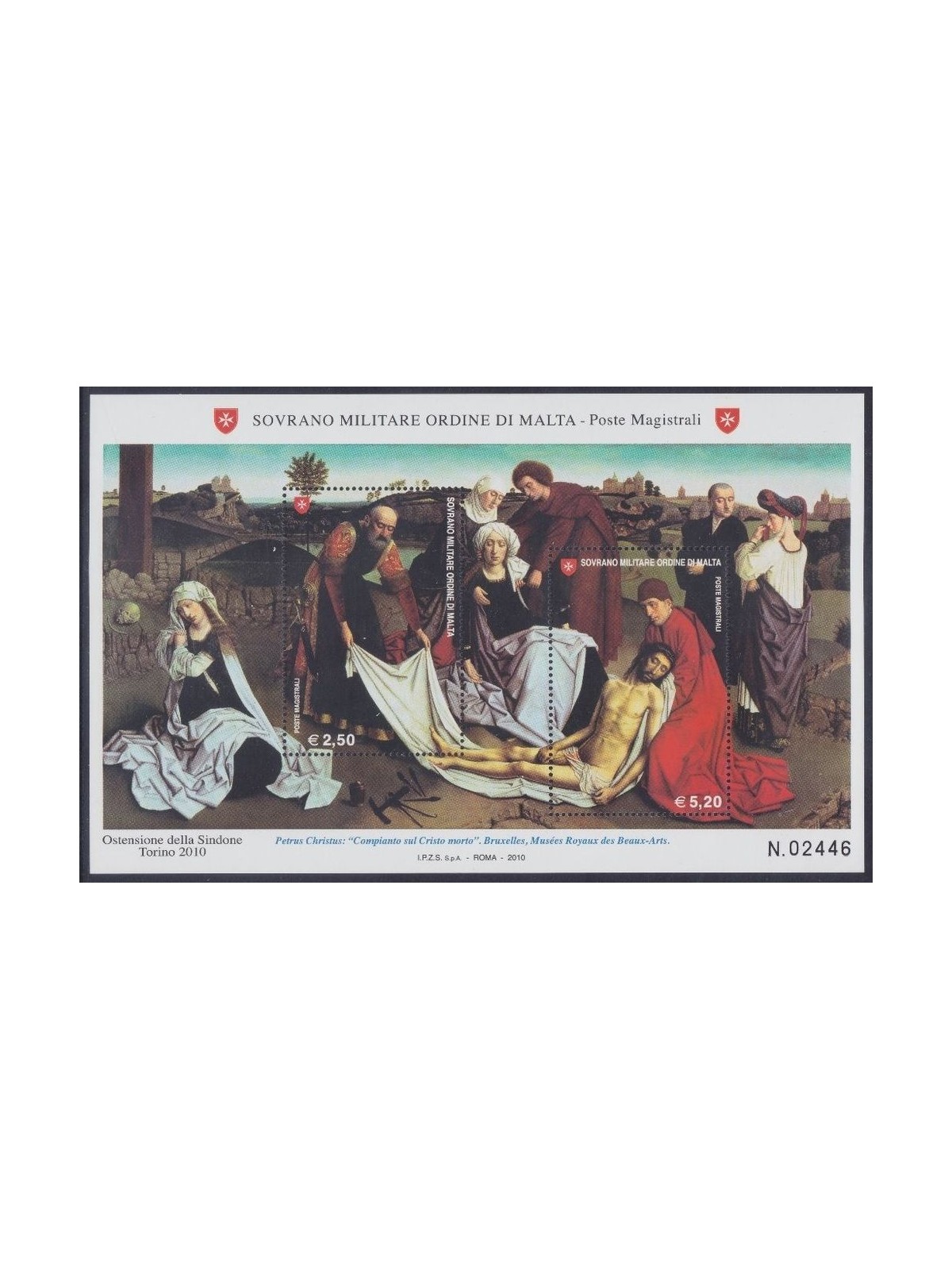 SMOM 2010 Ostensione della Sindone BF MNH**
