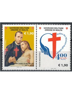 SMOM 2014 San Camillo de Lellis 2v MNH**