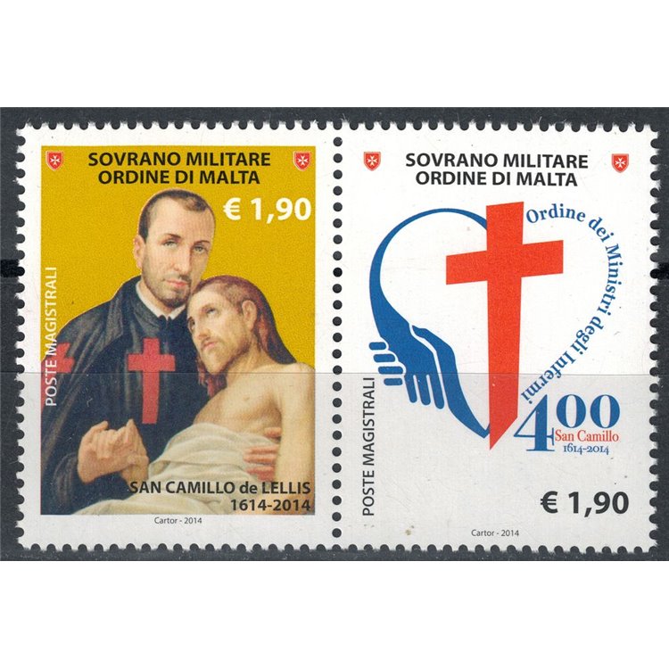 SMOM 2014 San Camillo de Lellis 2v MNH**