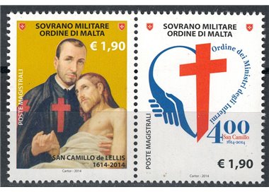 SMOM 2014 San Camillo de Lellis 2v MNH**