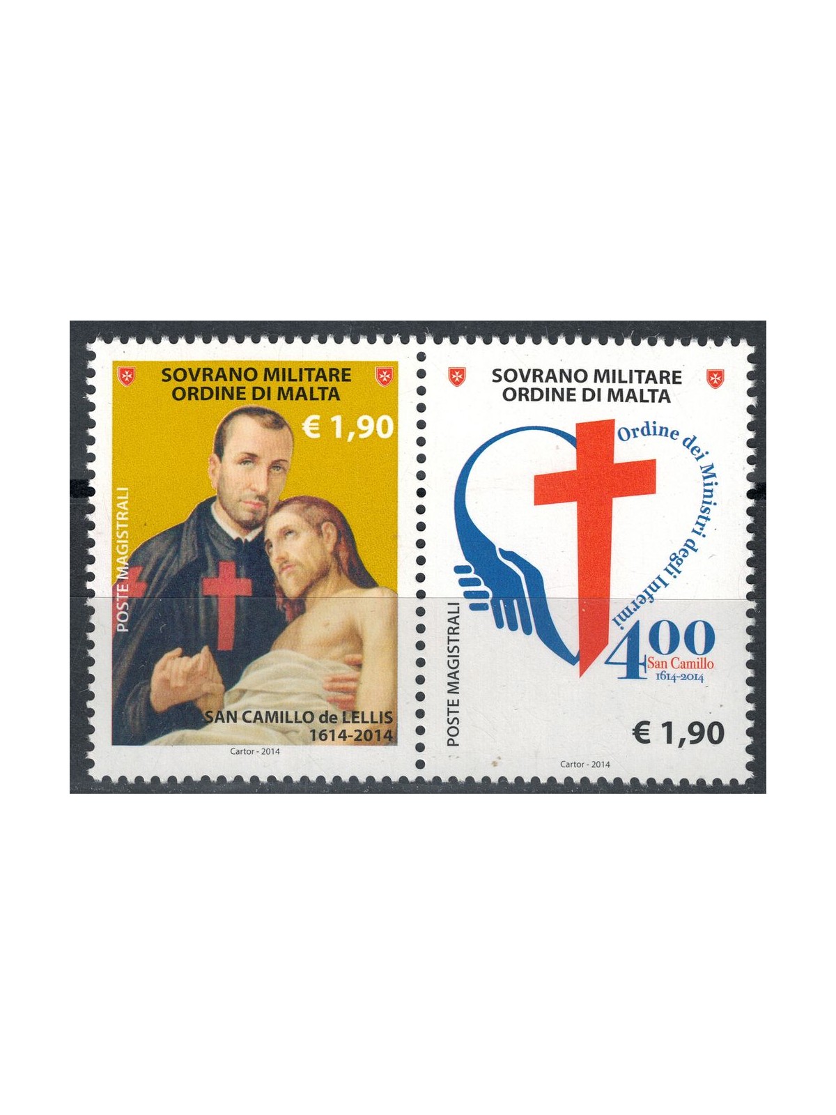 SMOM 2014 San Camillo de Lellis 2v MNH**