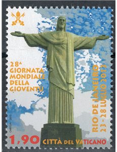 VATICANO 2013 Giornata mondiale della gioventù MNH**