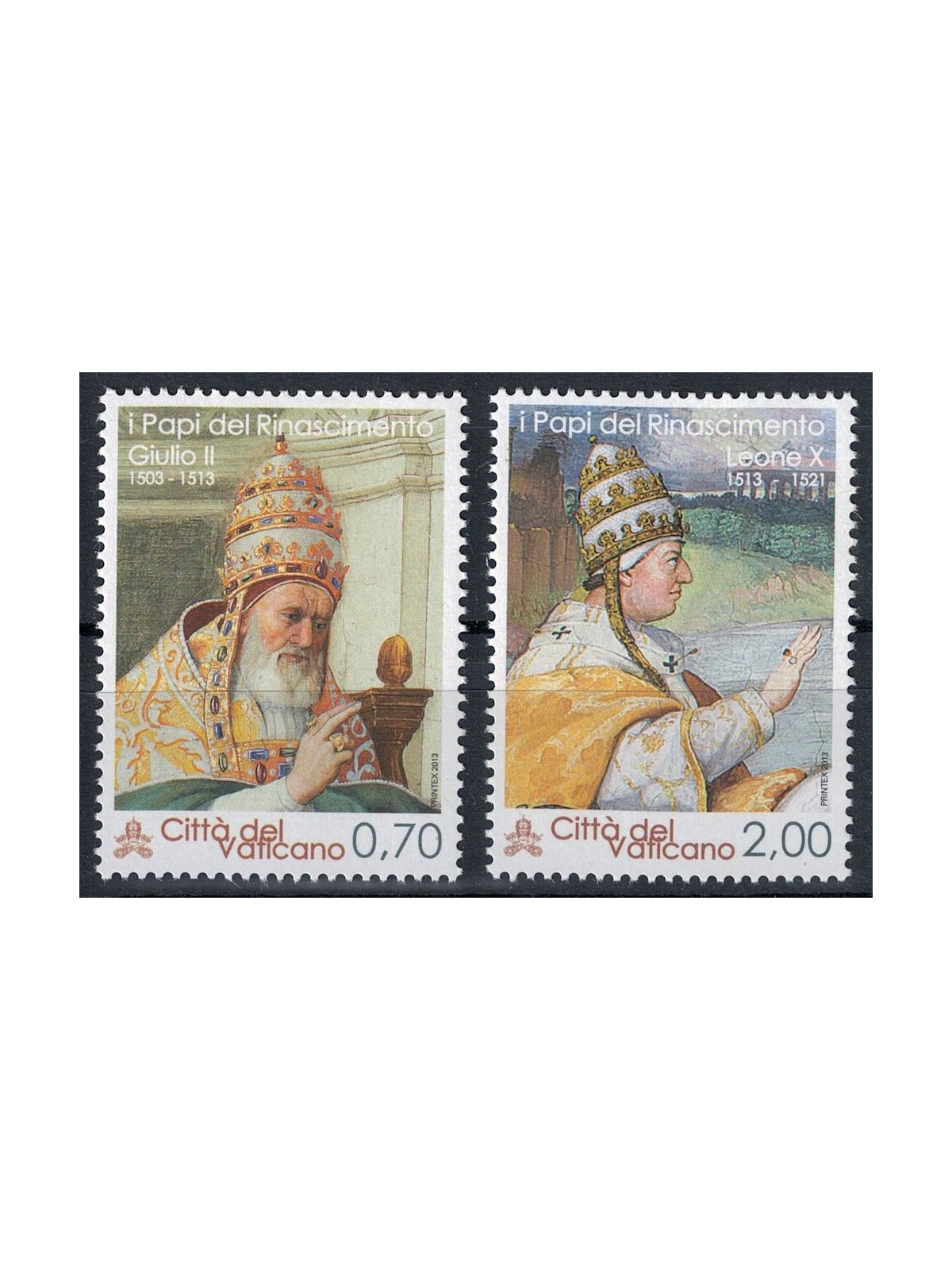 VATICAN 2013 The Pontiffs of the Renaissance 2v MNH**