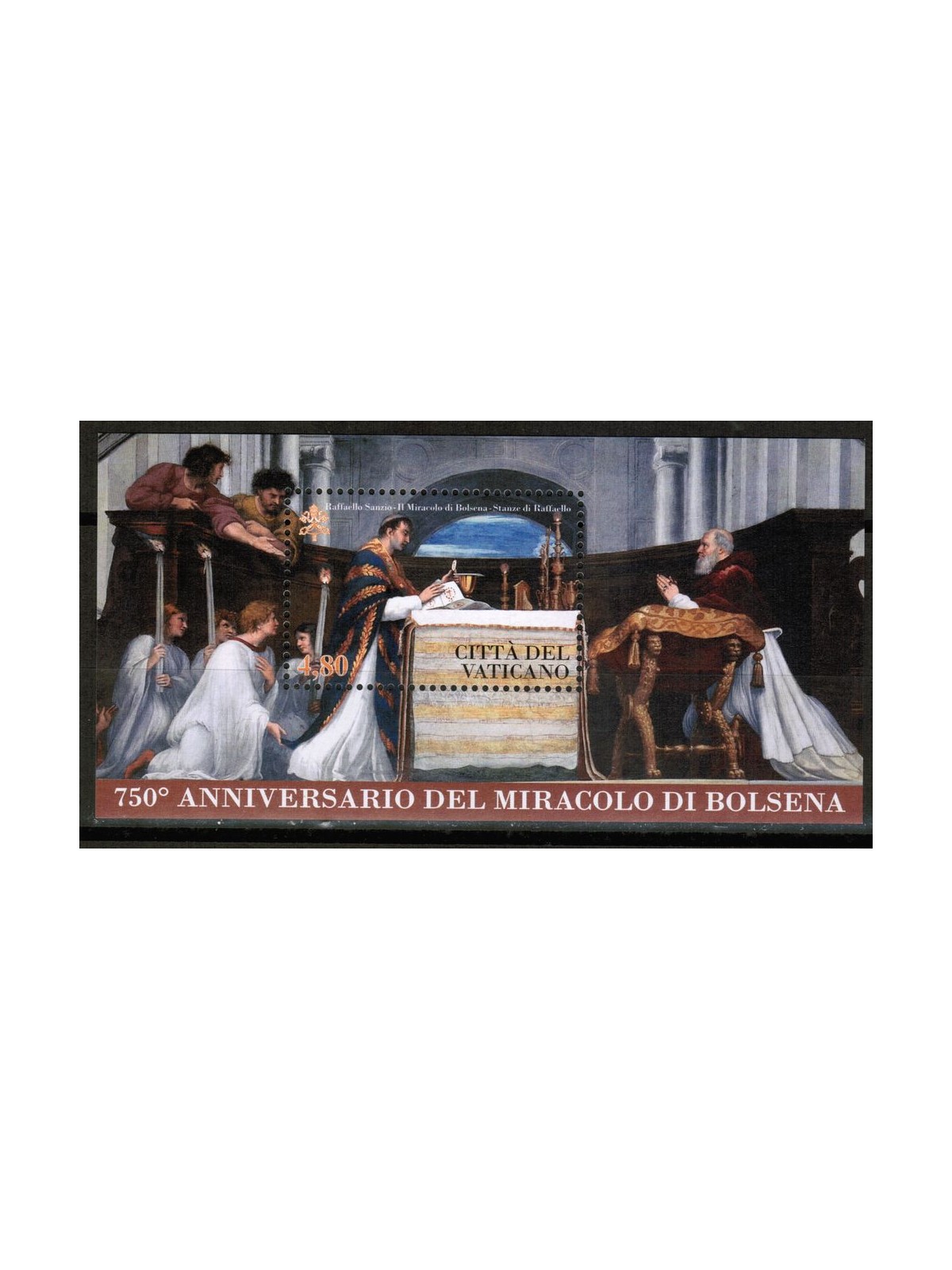 VATICAN 2013 Miracle of Bolsena s/s MNH**