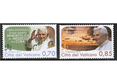 VATICANO 2013 Viaggi del Papa 2v MNH**