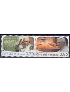 VATICAN 2013 Pope's Travels (from booklet) 2v MNH**