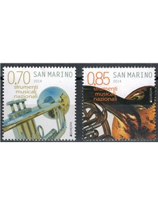 SAN MARINO 2014 Europe, musical instruments 2v MNH**
