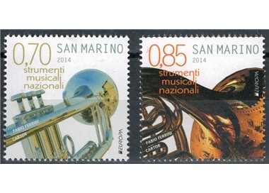 SAN MARINO 2014 Europe, musical instruments 2v MNH**