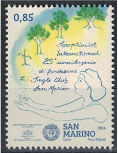 SAN MARINO 2014 Soroptimist international single club MNH**