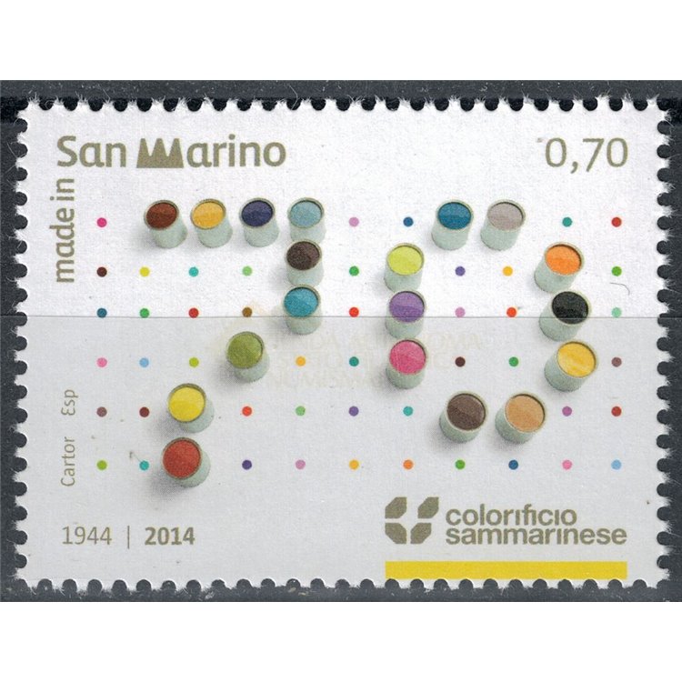 SAN MARINO 2014 Sammarinese Color Factory MNH**