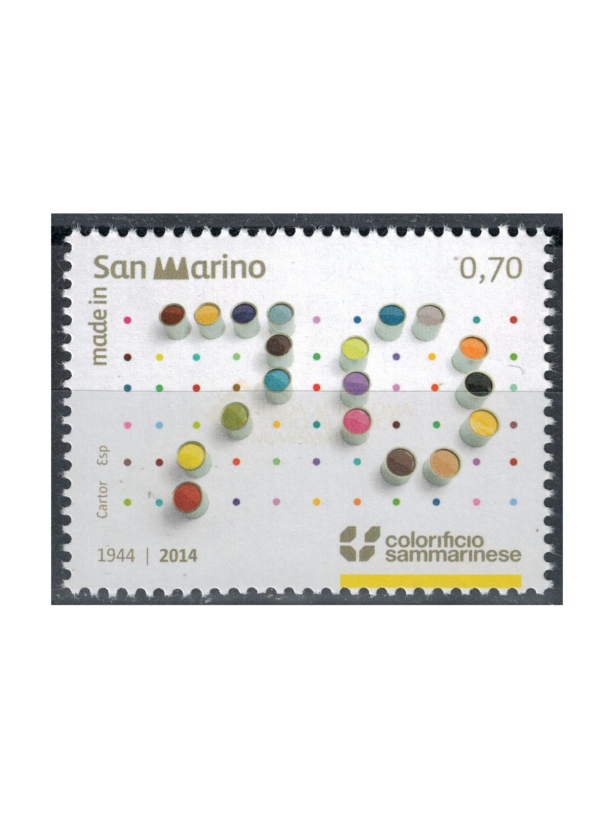 SAN MARINO 2014 Sammarinese Color Factory MNH**