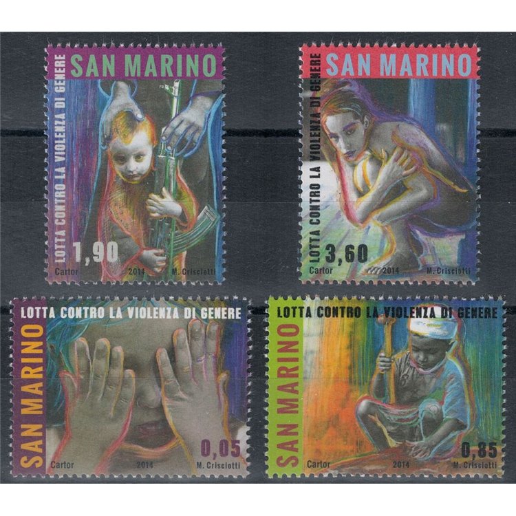 SAN MARINO 2014 Fight against gender violence 4v MNH**