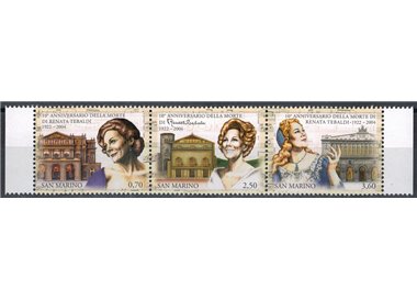 SAN MARINO 2014 Renata Tebaldi 3v MNH**