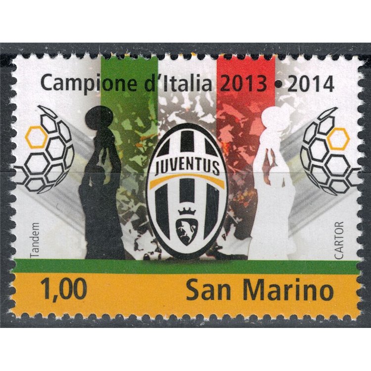 SAN MARINO 2014 Juventus Italian champion MNH**