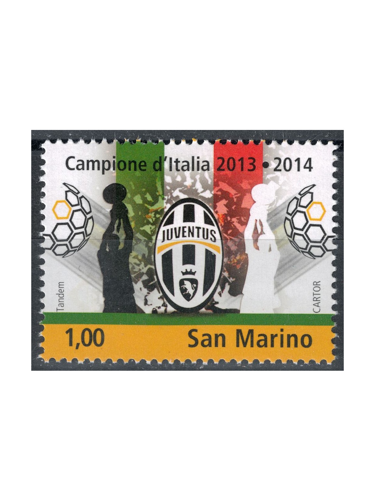 SAN MARINO 2014 Juventus campione d'Italia MNH**