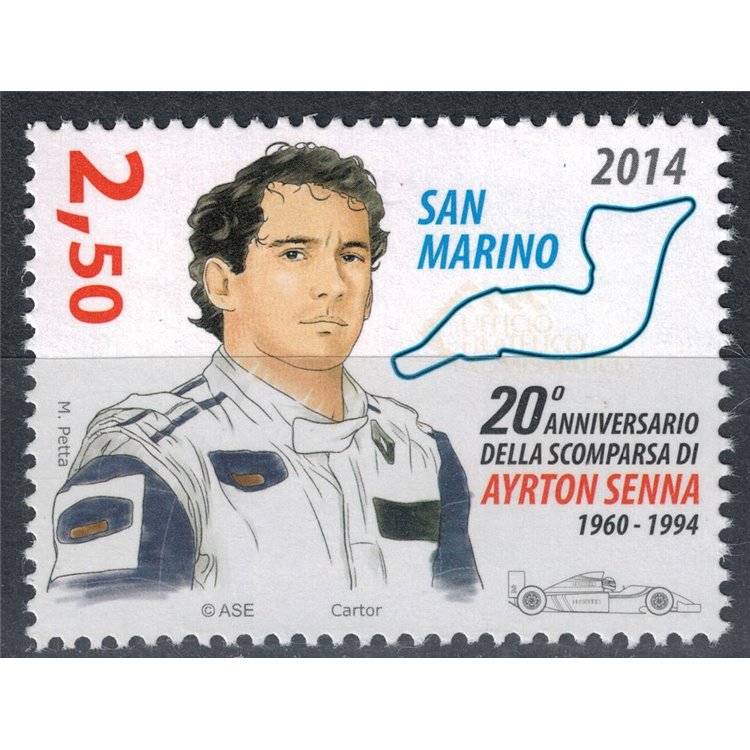 SAN MARINO 2014 Ayrton Senna MNH**