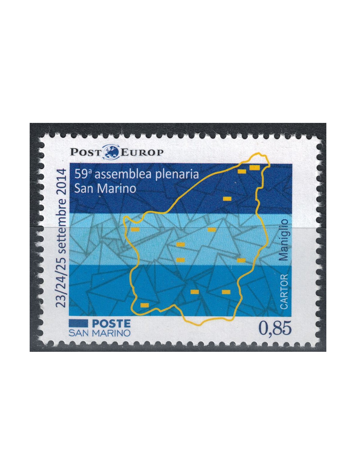 SAN MARINO 2014 Assemblea plenaria PostEurop MNH**