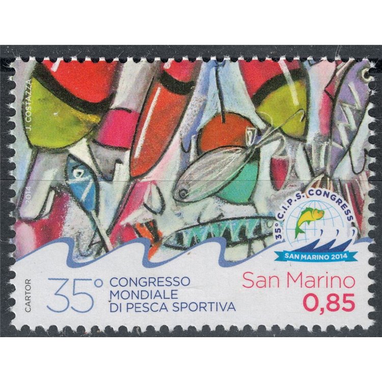 SAN MARINO 2014 World Sport Fishing Congress MNH**