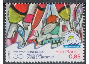 SAN MARINO 2014 World Sport Fishing Congress MNH**