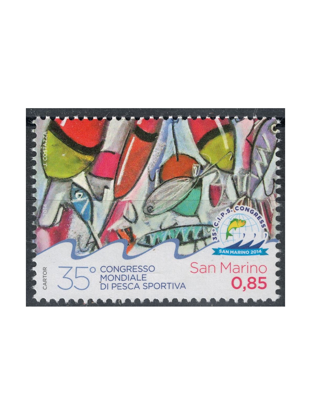 SAN MARINO 2014 World Sport Fishing Congress MNH**