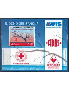 ITALY 2015 Blood Donation s/s MNH**