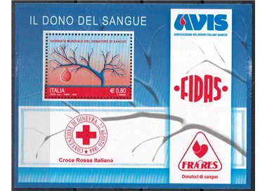ITALIA 2015 Dono del sangue BF MNH**