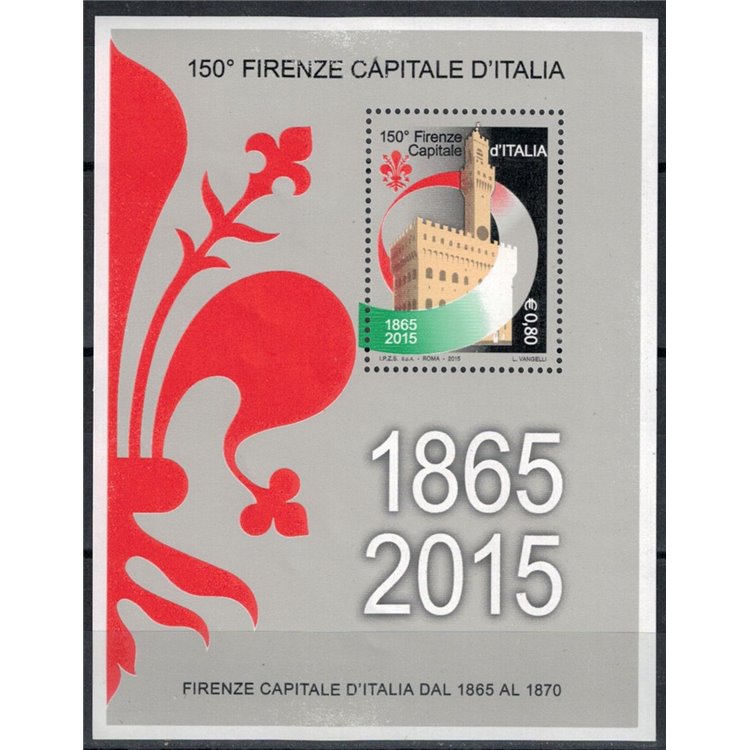 ITALY 2015 Florence capital of Italy s/s MNH**