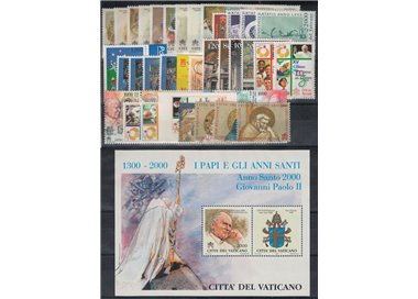 VATICANO 2000 Annata Completa 38v + 1 BF MNH**