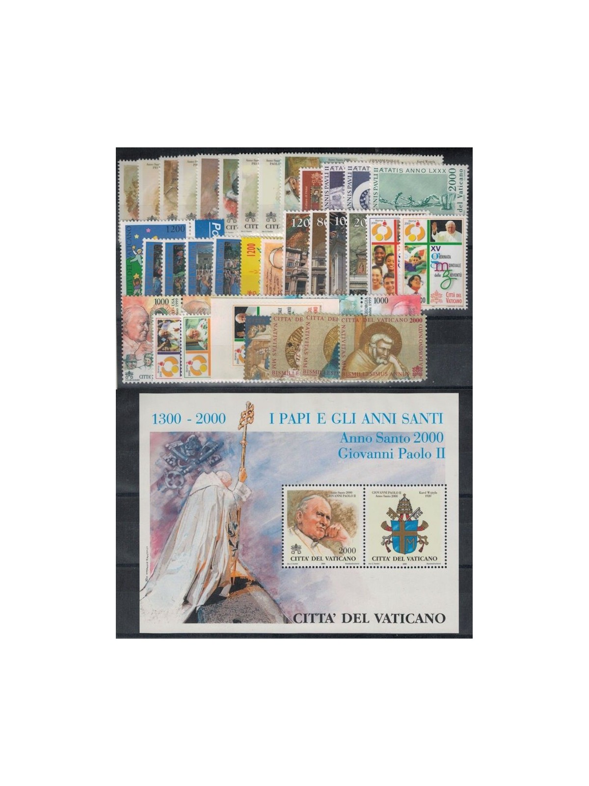 VATICANO 2000 Annata Completa 38v + 1 BF MNH**