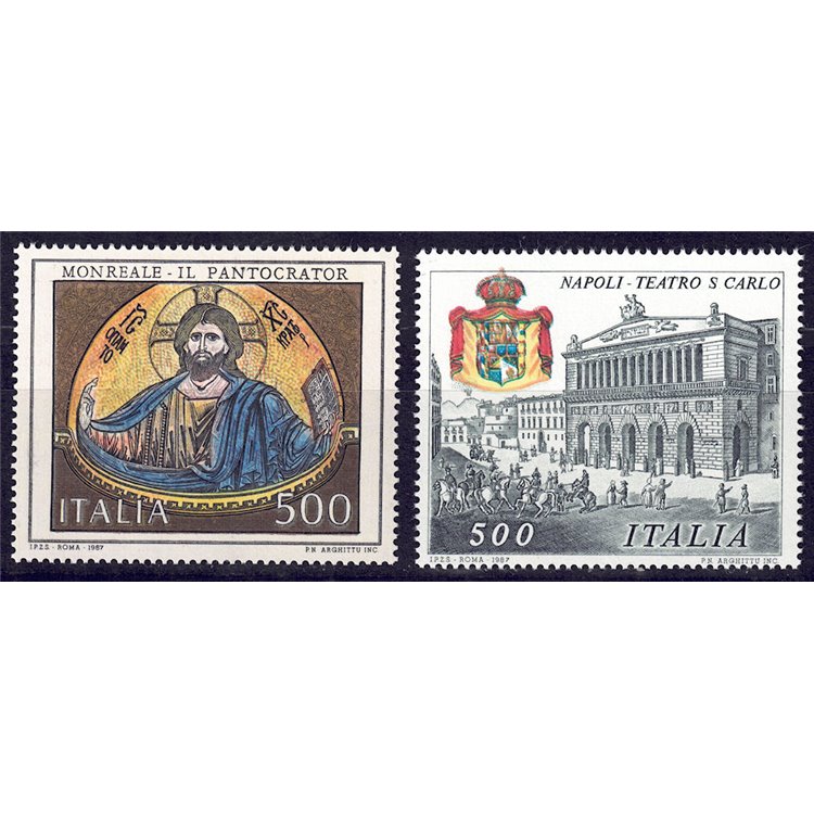 ITALY 1987 Pantocrator and Teatro San Carlo 2v MNH**