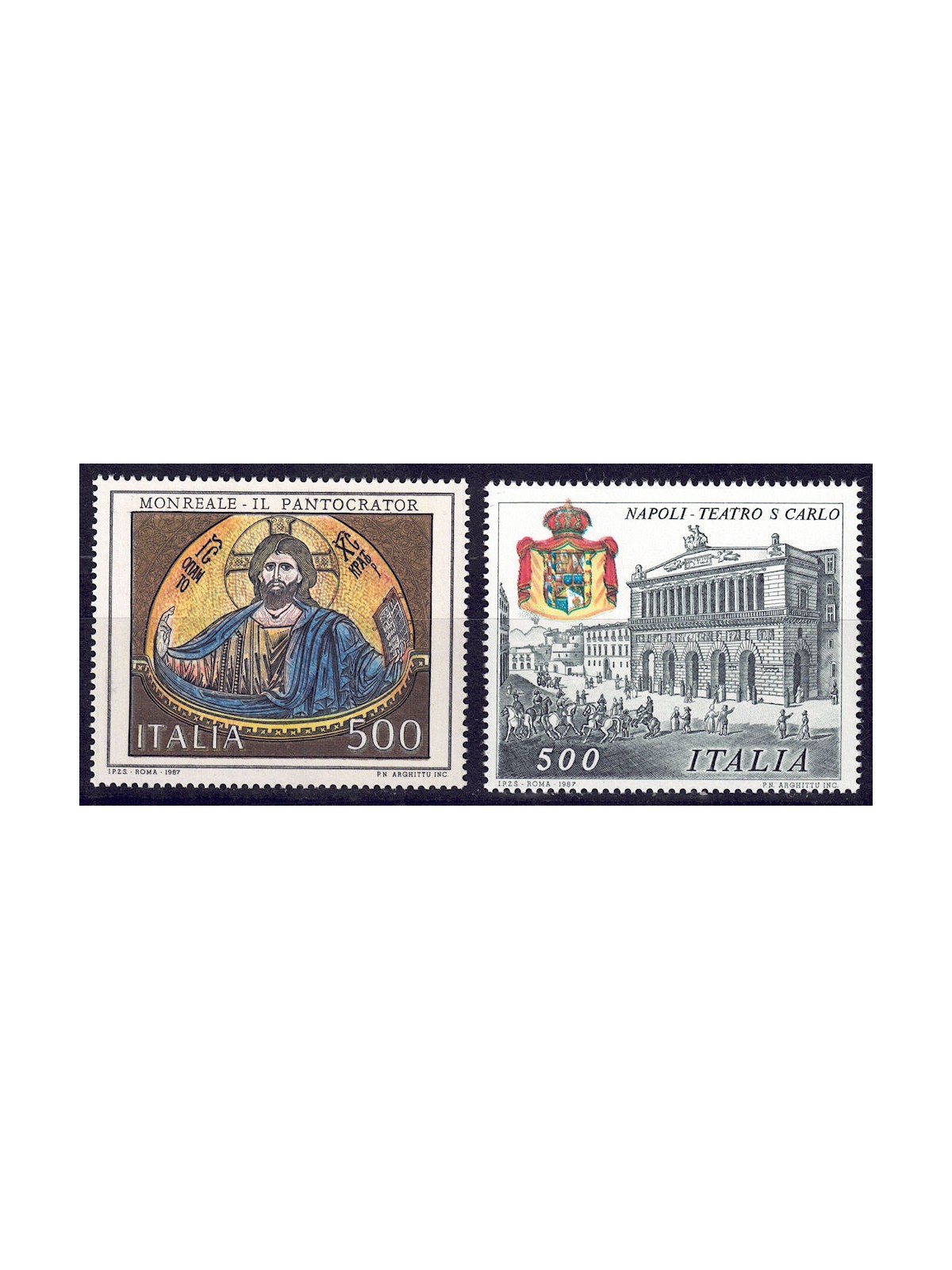 ITALY 1987 Pantocrator and Teatro San Carlo 2v MNH**