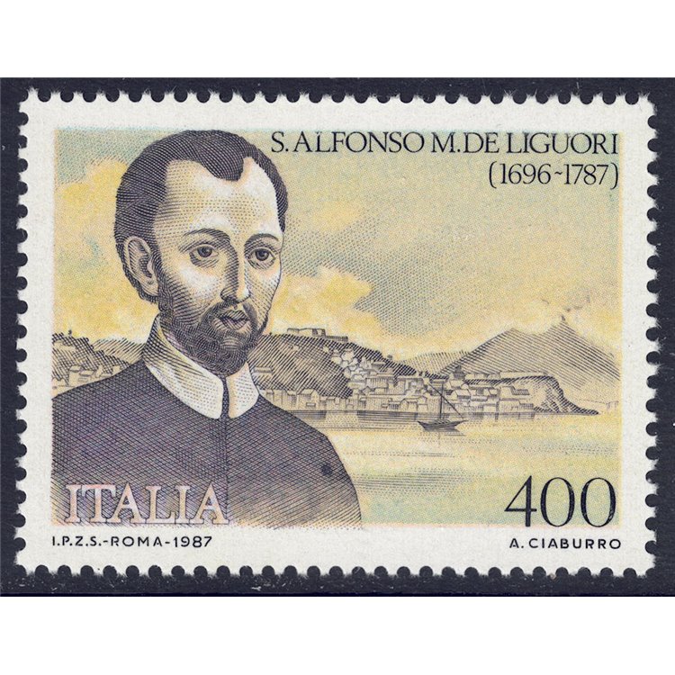 ITALY 1987 S. Alfonso M. de Liguori MNH**