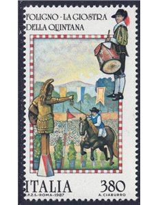 ITALY 1987 Folklore (Joust of the Quintana) MNH**