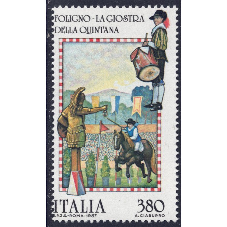 ITALY 1987 Folklore (Joust of the Quintana) MNH**