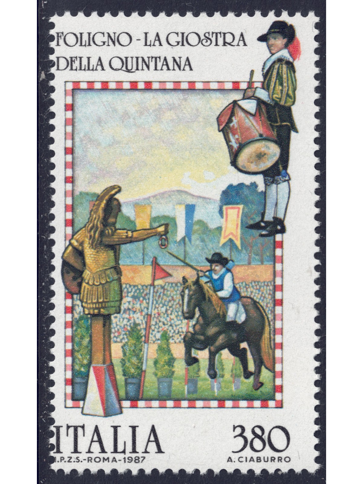 ITALIA 1987 Folclore (Giostra della Quintana) MNH**