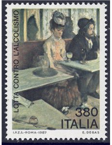 ITALY 1987 Alcoholism MNH**