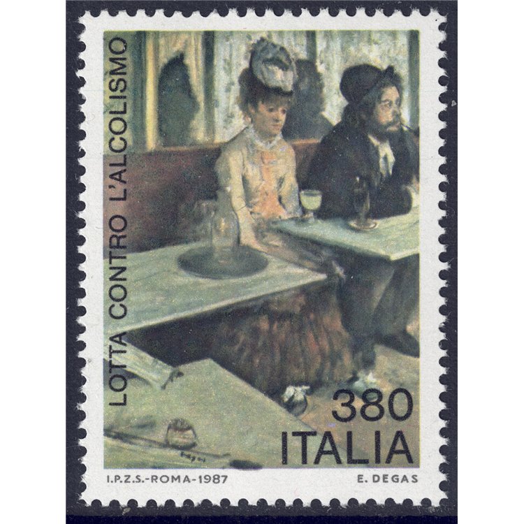 ITALY 1987 Alcoholism MNH**