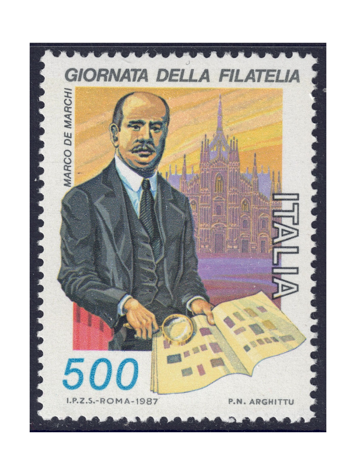 ITALIA 1987 Giornata della filatelia MNH**