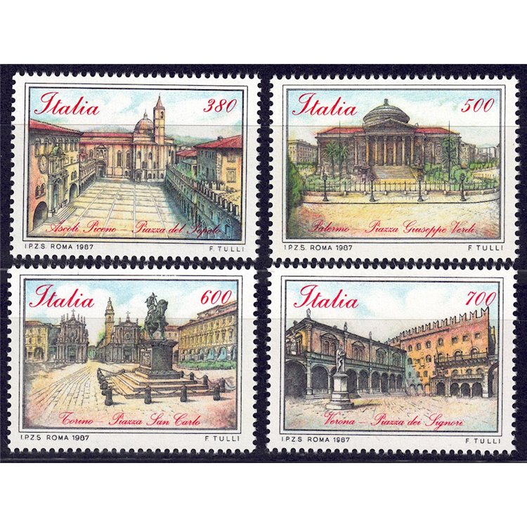 ITALIA 1987 Piazze d'Italia 4v MNH**