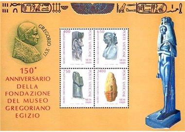 VATICAN 1989 Gregorian Egyptian Museum s/s MNH**