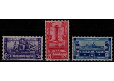 ITALIA REGNO 1931 Accademia navale 3v MNH** © (Lusso)