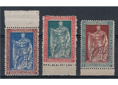 ITALIA REGNO 1928 Emanuele Filiberto dent. 13½ 3v MNH** © (Lusso)