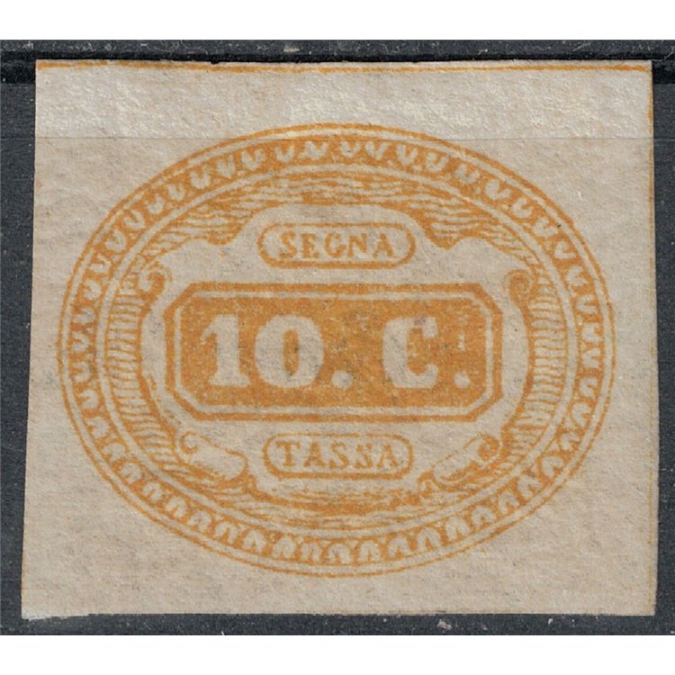 ITALY KINGDOM 1863 Postage Due 10c yellow MH*