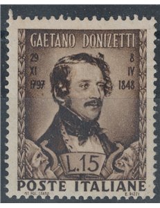 ITALIA 1948 Gaetano Donizetti MNH**